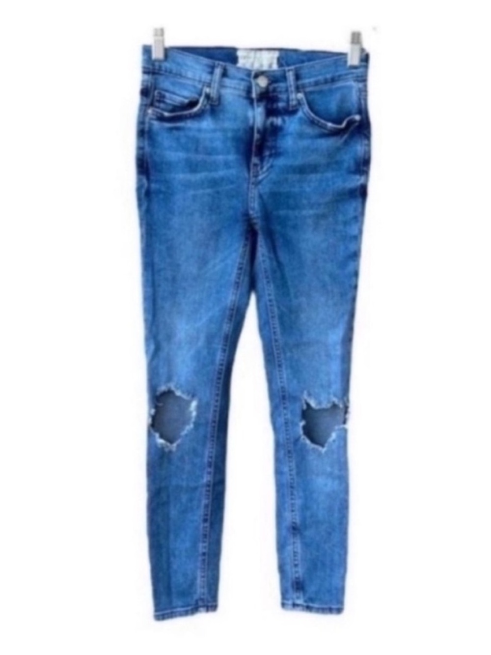 Free People Skinny Jeans Distressed Boho Size 25 Short